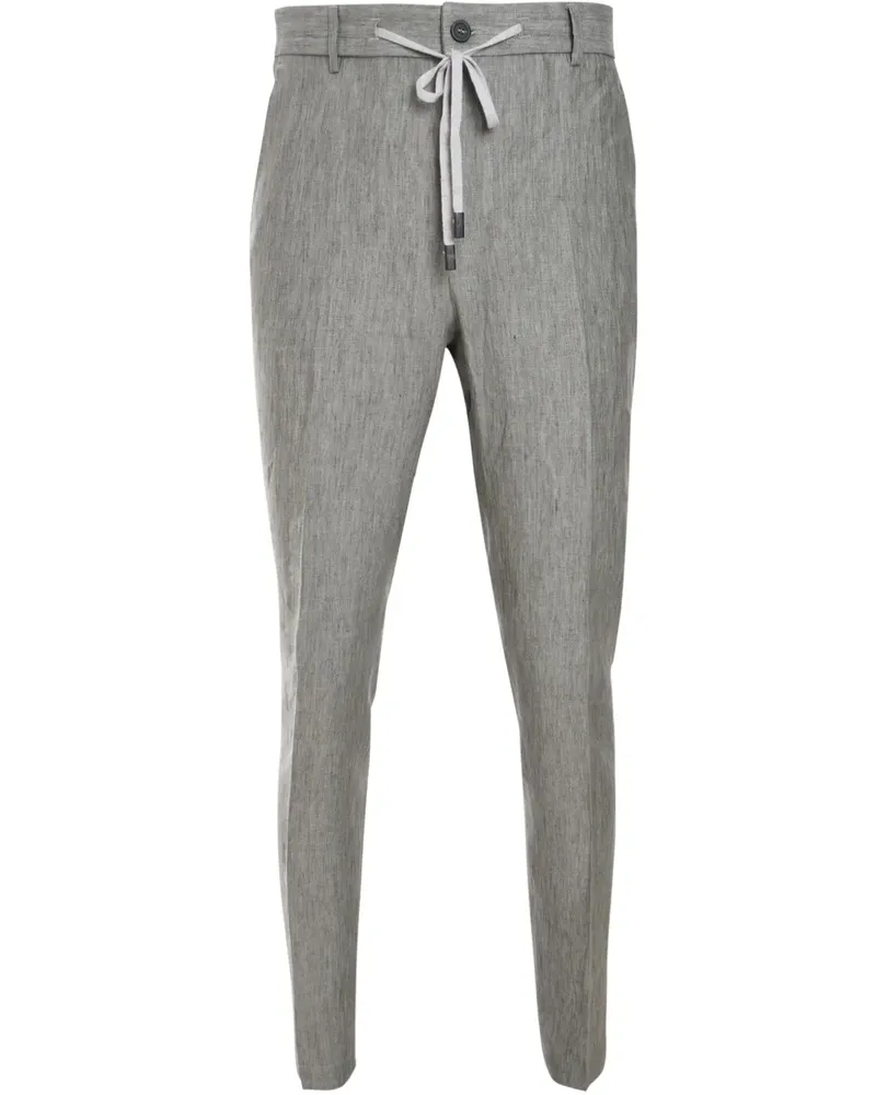 Peserico Hose mit Tapered-Bein - Grau Grau