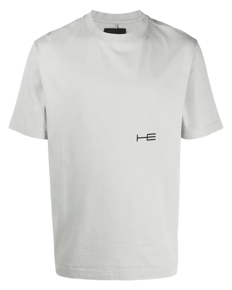 Heliot Emil T-Shirt mit Logo-Print - Grau Grau