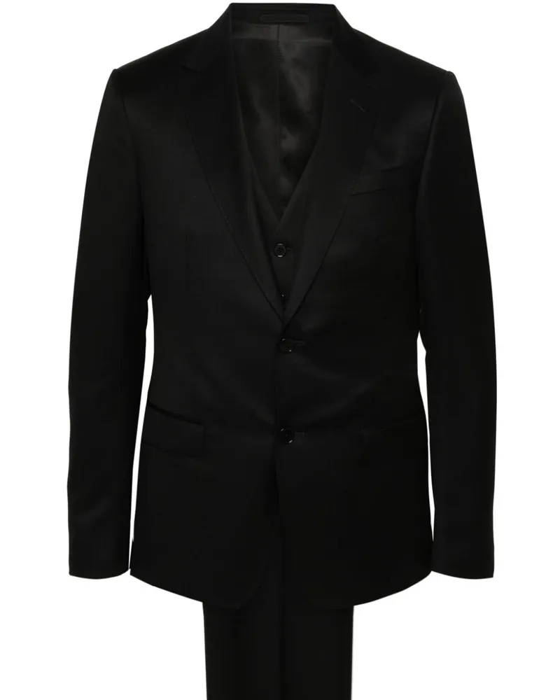Ermenegildo Zegna Einreihiger Anzug - Schwarz Schwarz