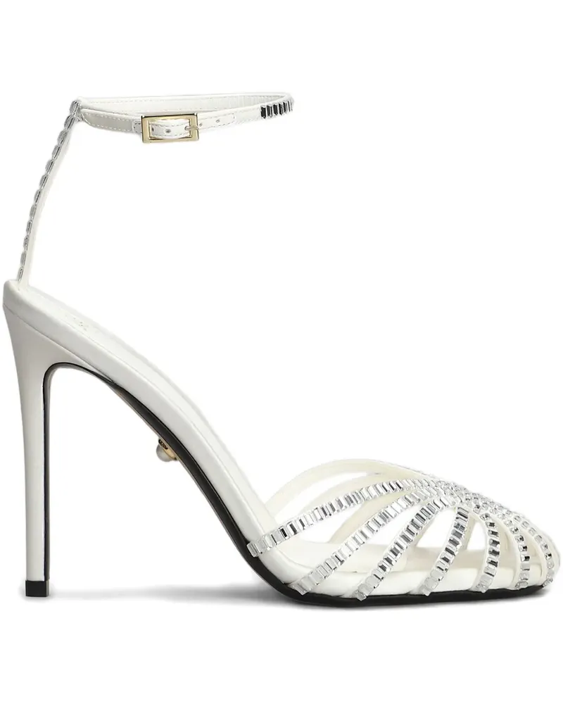 Alevì Penelope Sandalen mit Kristallen 110mm - Weiß Weiß