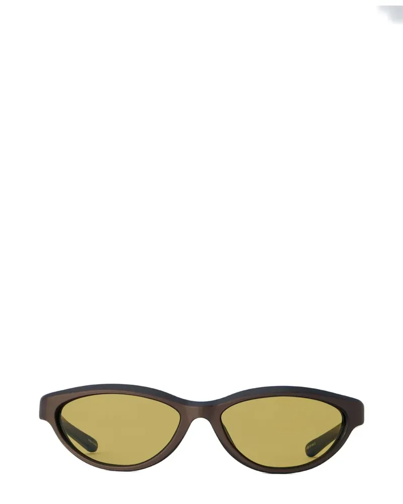 Jacquemus Curvo Sonnenbrille mit ovalem Gestell - Braun Braun