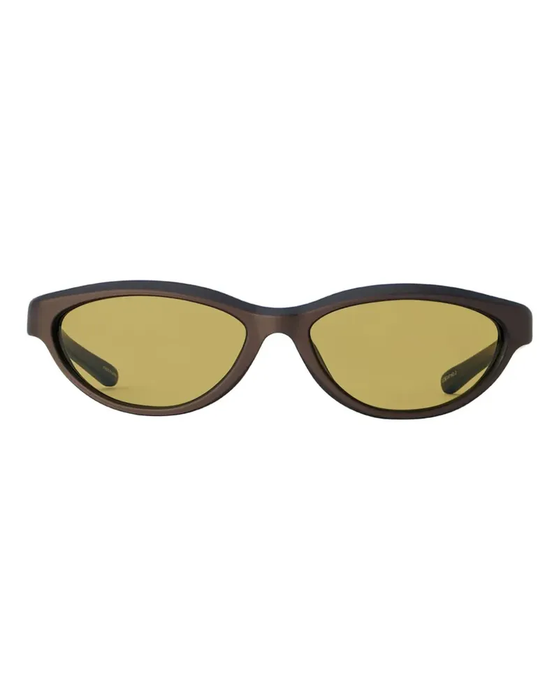 Jacquemus Curvo Sonnenbrille mit ovalem Gestell - Braun Braun