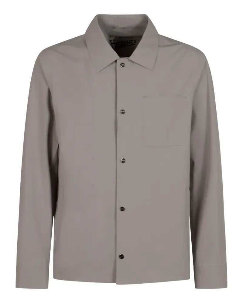 Herno Hemd mit Tasche - Grau Grau