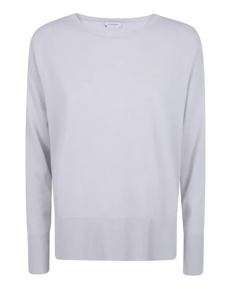 ROSSOPURO Pullover mit rundem Ausschnitt - Weiß Weiß