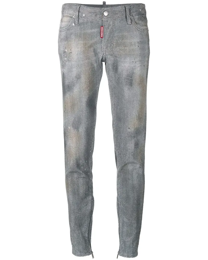 Dsquared2 Skinny-Jeans mit Nieten - Grau Grau