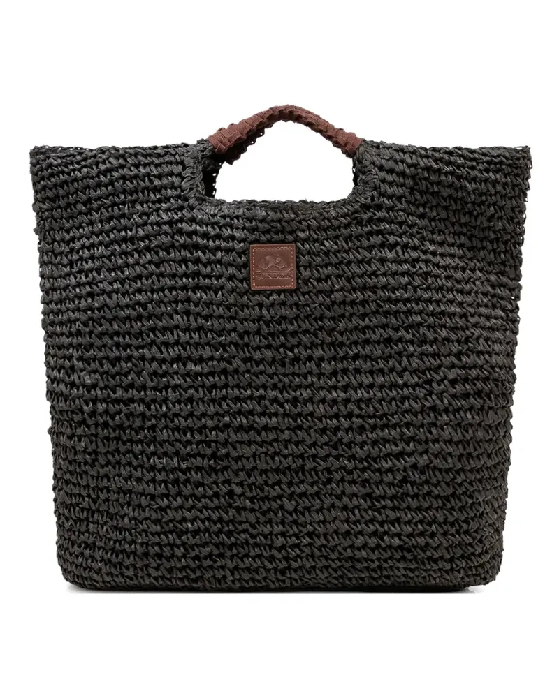 Sundek Lai Tote Bag aus Stroh - Schwarz Schwarz