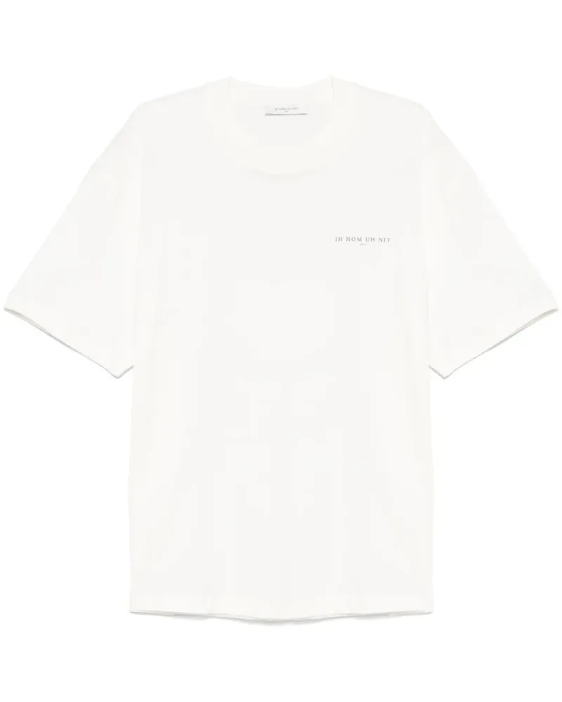 IH NOM UH NIT T-Shirt mit Masken-Print - Weiß Weiß