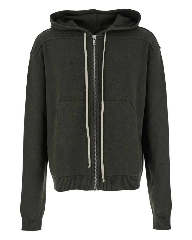 Rick Owens Gestrickte Kapuzenjacke - Grün Grün
