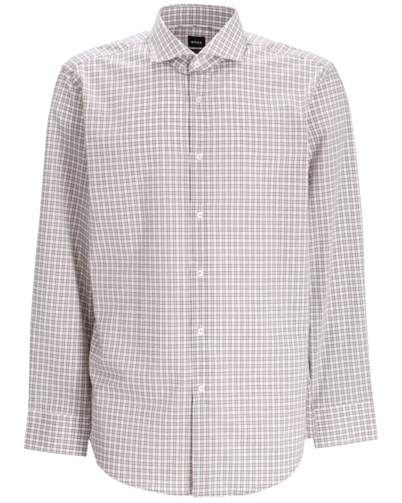 HUGO BOSS Kariertes  Hemd - Nude Nude