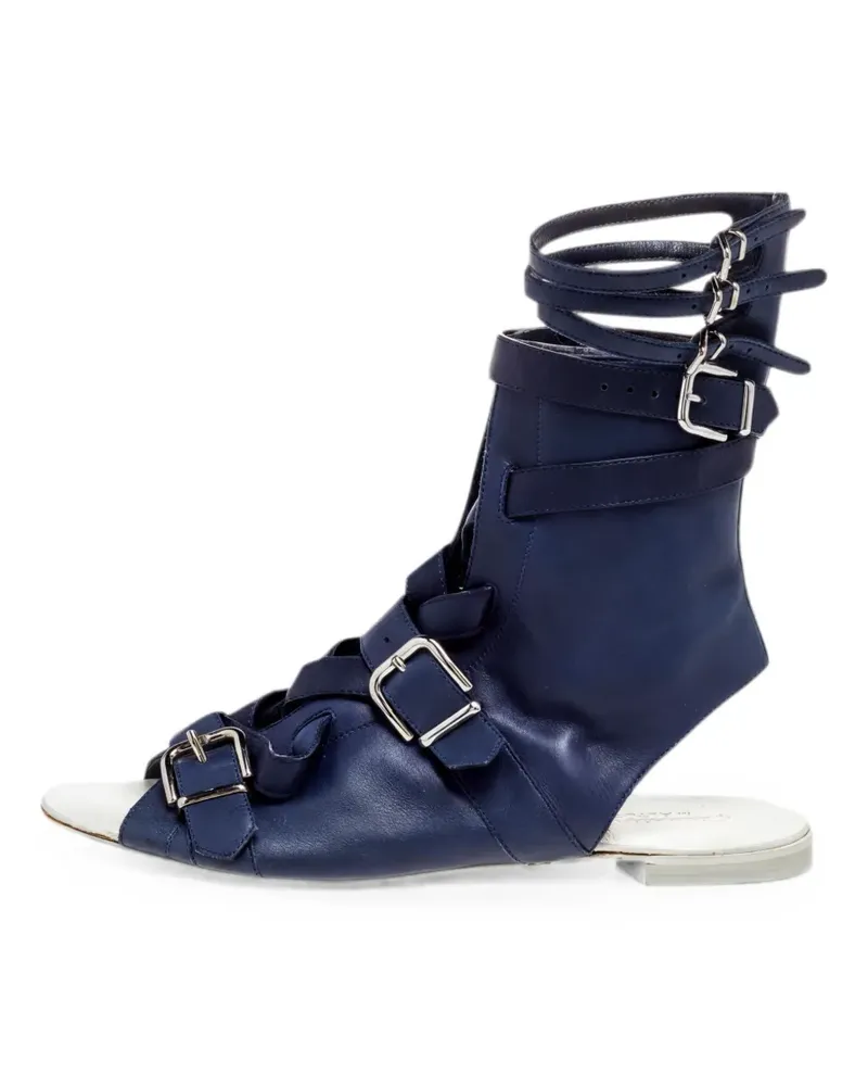Gianvito Rossi Gladiator Sandalen mit Schnalle - Blau Blau