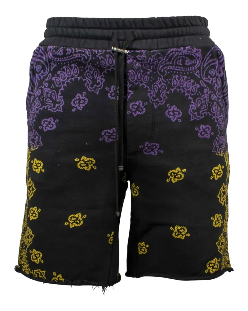 Amiri Shorts mit Bandana-Print - Schwarz Schwarz
