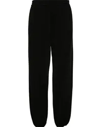 Jil Sander Jogginghose mit hohem Bund Schwarz