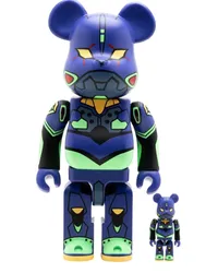 Medicom Toy Evangelion Unit 1 New Paint Version BE@RBRICK 100% und 400% Figuren-Set Violett