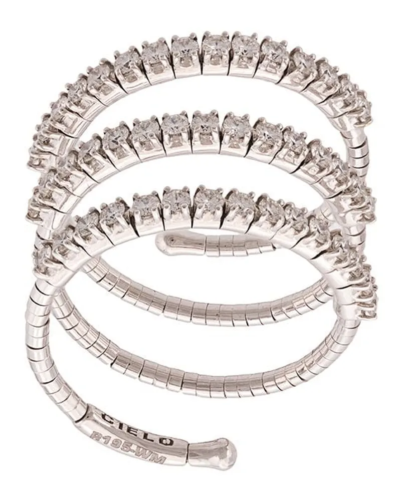 Mattia Cielo 18kt Weißgoldring - Silber Silber