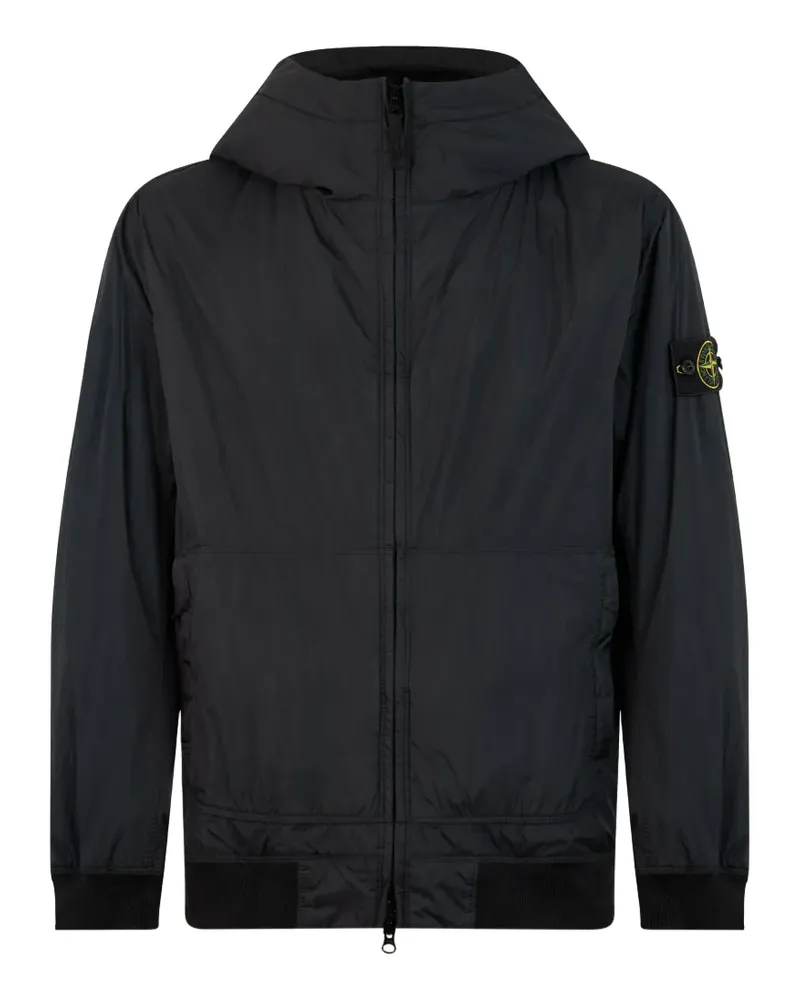 Stone Island 4100110 Crinkle Reps NY hooded jacket - Blau Blau