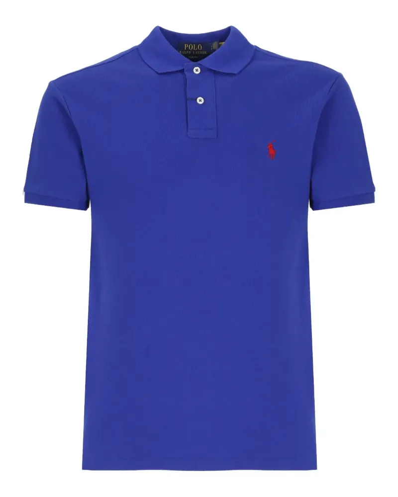 Ralph Lauren logo-embroidered short-sleeve polo shirt - Blau Blau