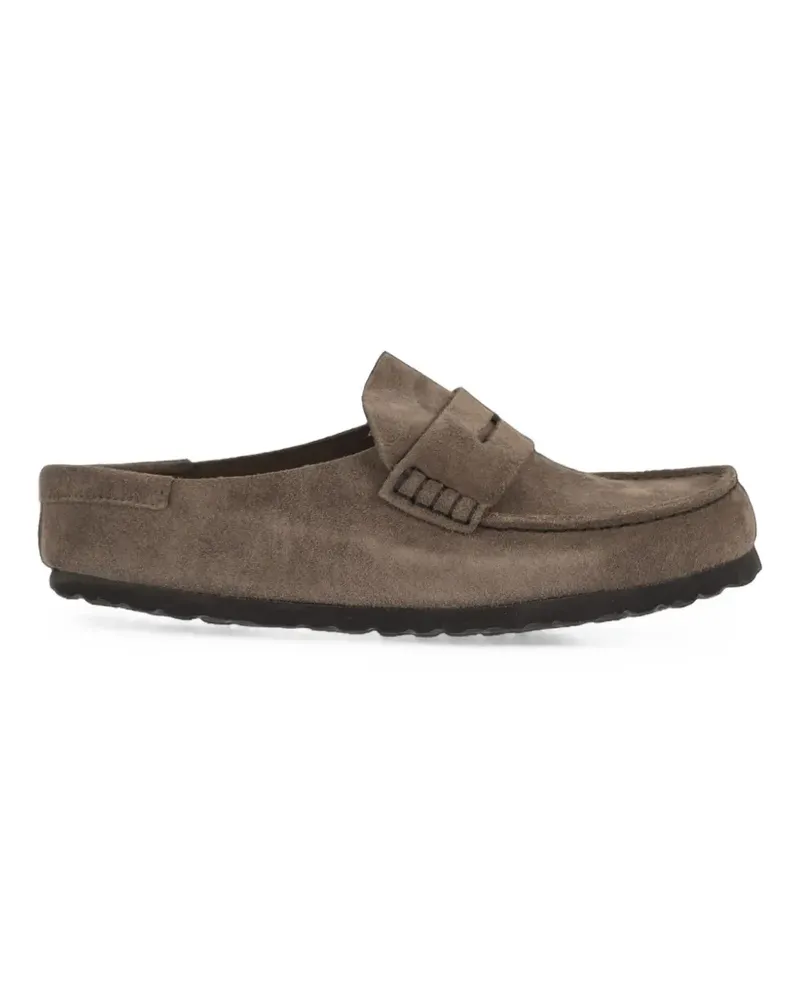 Birkenstock Naples calf suede mules - Braun Braun