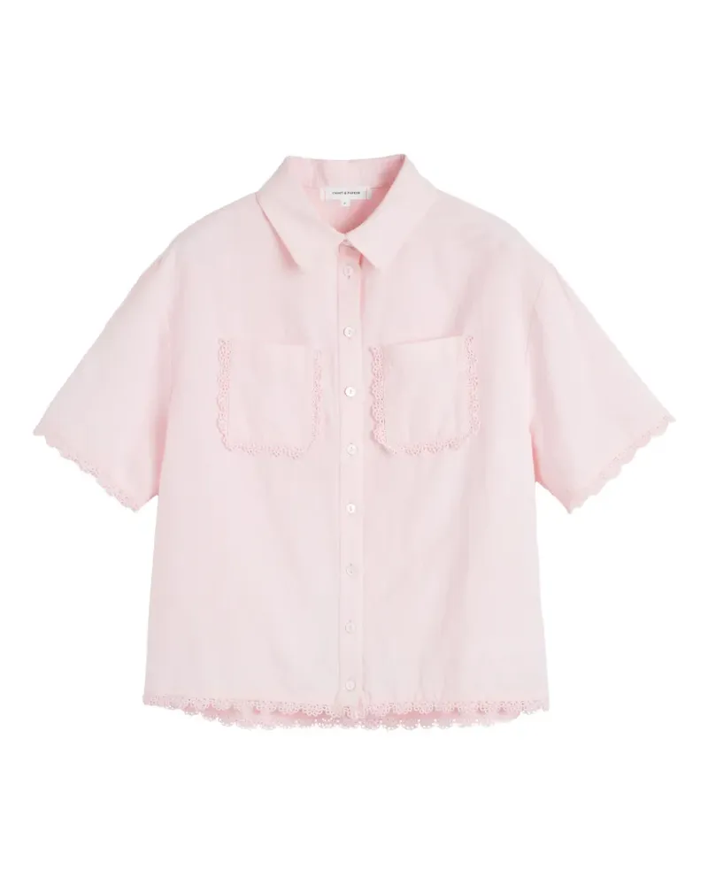 Chinti & Parker Hemd mit Wellenborten - Rosa Rosa
