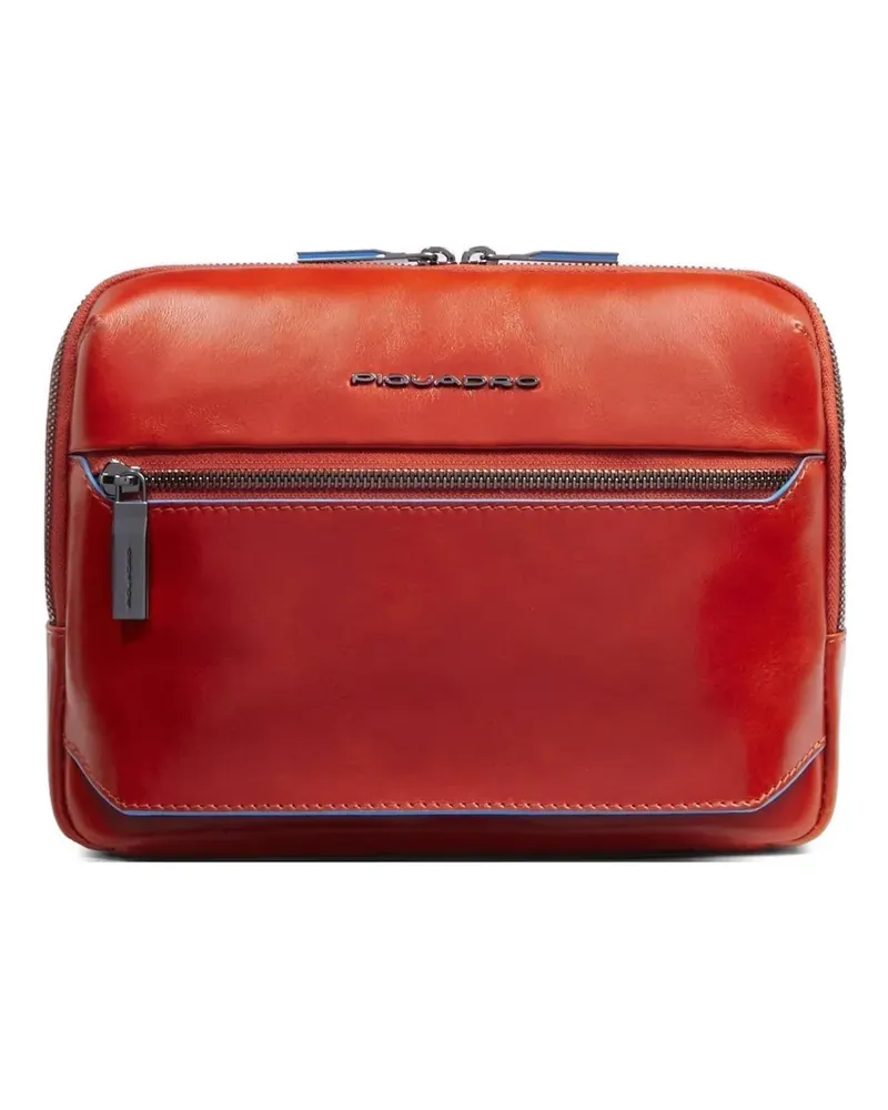 Piquadro Umhängetasche aus Leder - Rot Rot