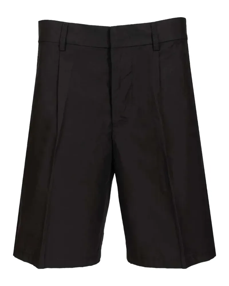 Emporio Armani pleated tailored shorts - Schwarz Schwarz