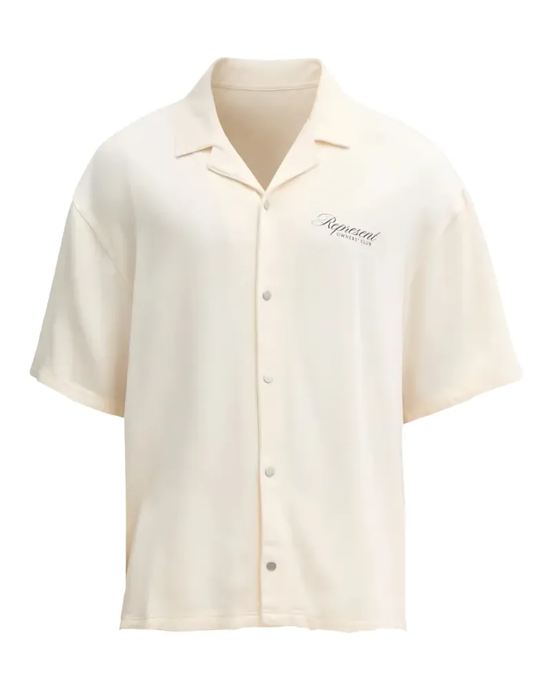 REPRESENT Owners Club Script short-sleeve shirt - Nude Nude