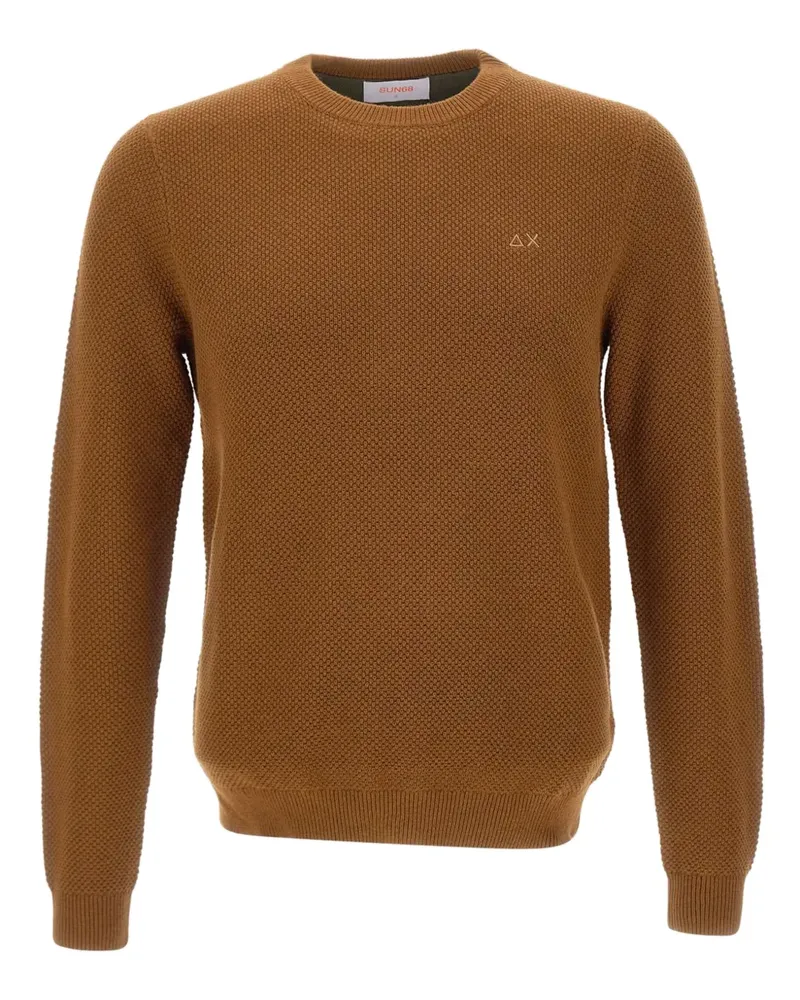 Sun68 Pullover mit Logo - Braun Braun