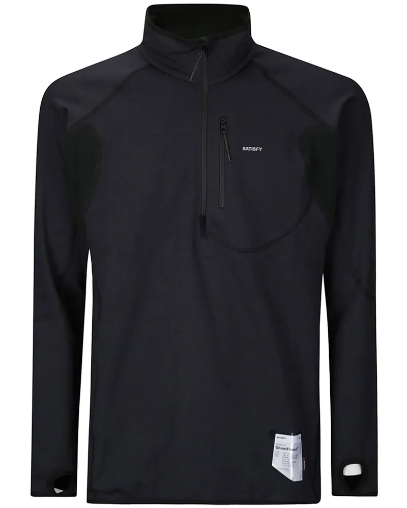 Satisfy Ghost Fleece Sweatshirt - Schwarz Schwarz