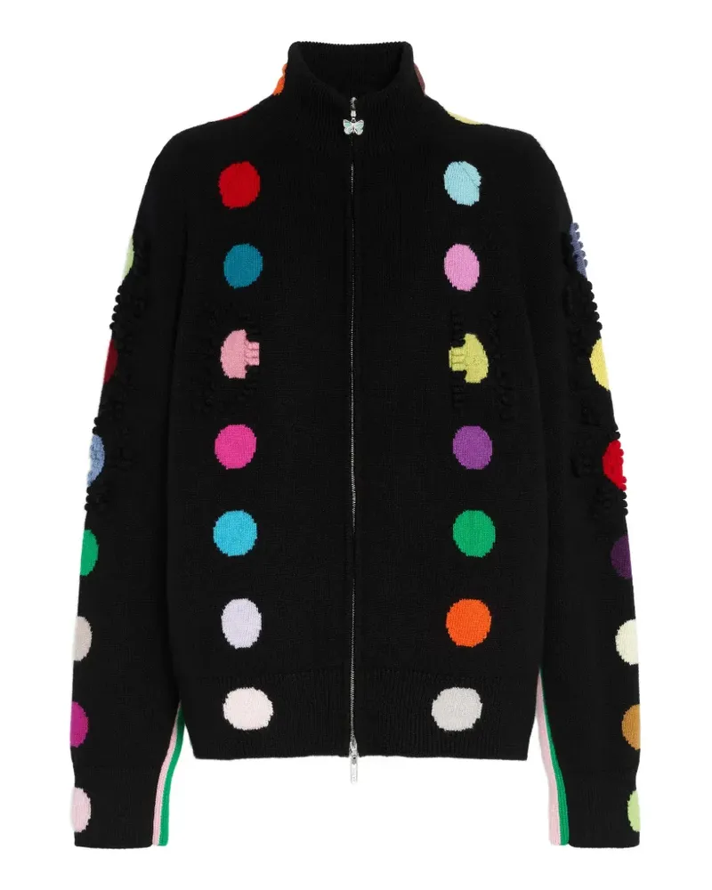 Barrie x Damien Hirst The Spots Pullover mit Punkten und Schmetterlings-Patch - Schwarz Schwarz