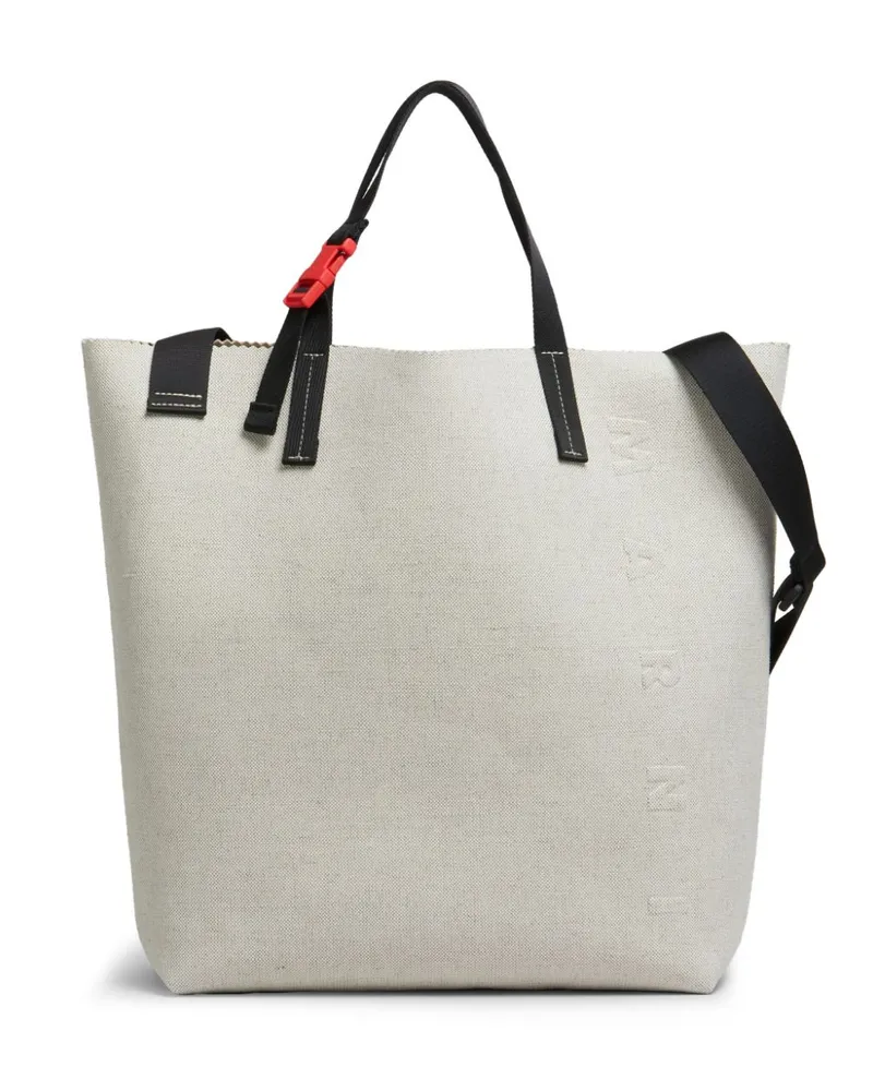 Marni Shopper mit Logo-Prägung - Nude Nude