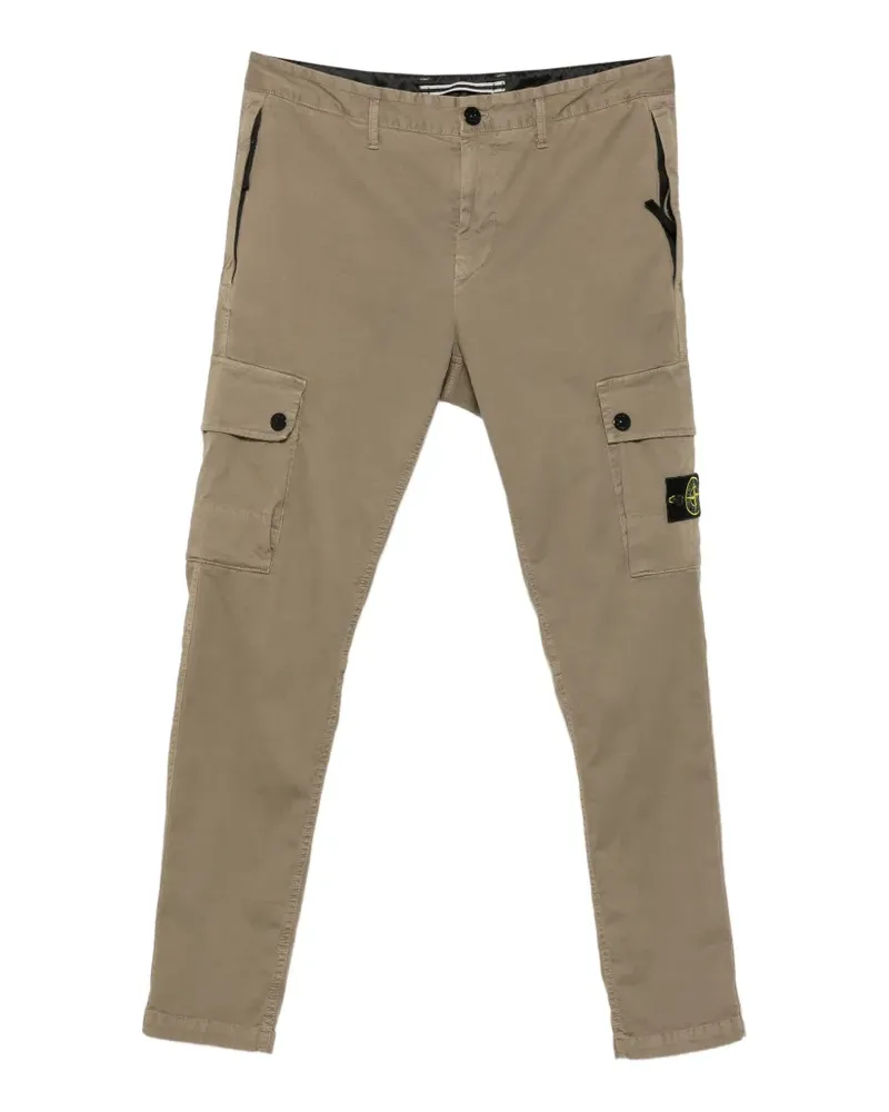 Stone Island logo-patch trousers - Grün Grün