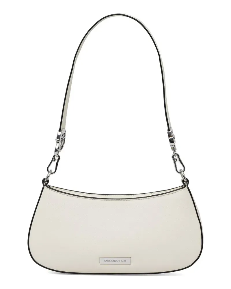 Karl Lagerfeld logo-plaque shoulder bag - Nude Nude
