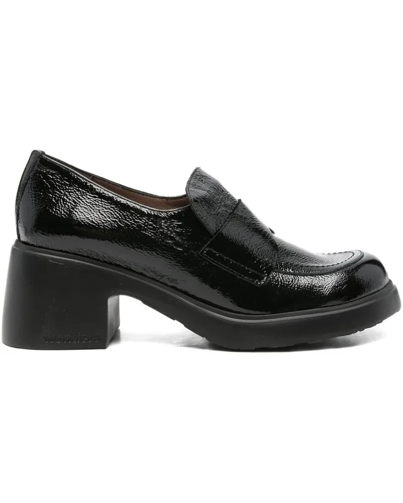 Wonders 65mm patent-leather loafers - Schwarz Schwarz