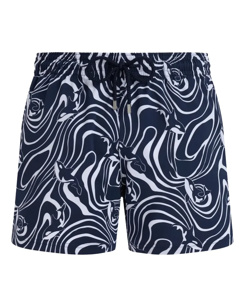 Vilebrequin Badeshorts mit Orcas-Print - Blau Blau