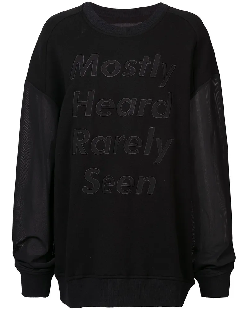 Mostly Heard Rarely Seen A Strange Day' Sweatshirt Schwarz