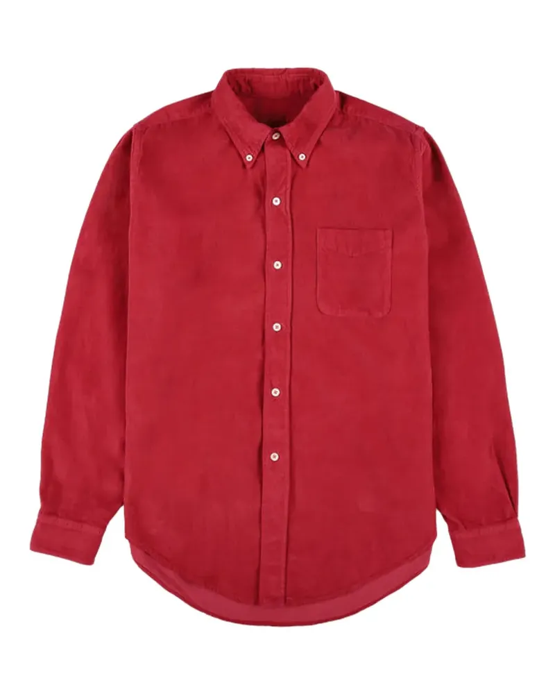 Fortela corduroy button-down shirt - Rot Rot