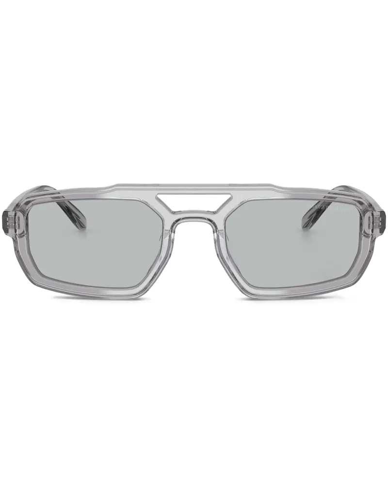 Emporio Armani Eckige Brille - Grau Grau