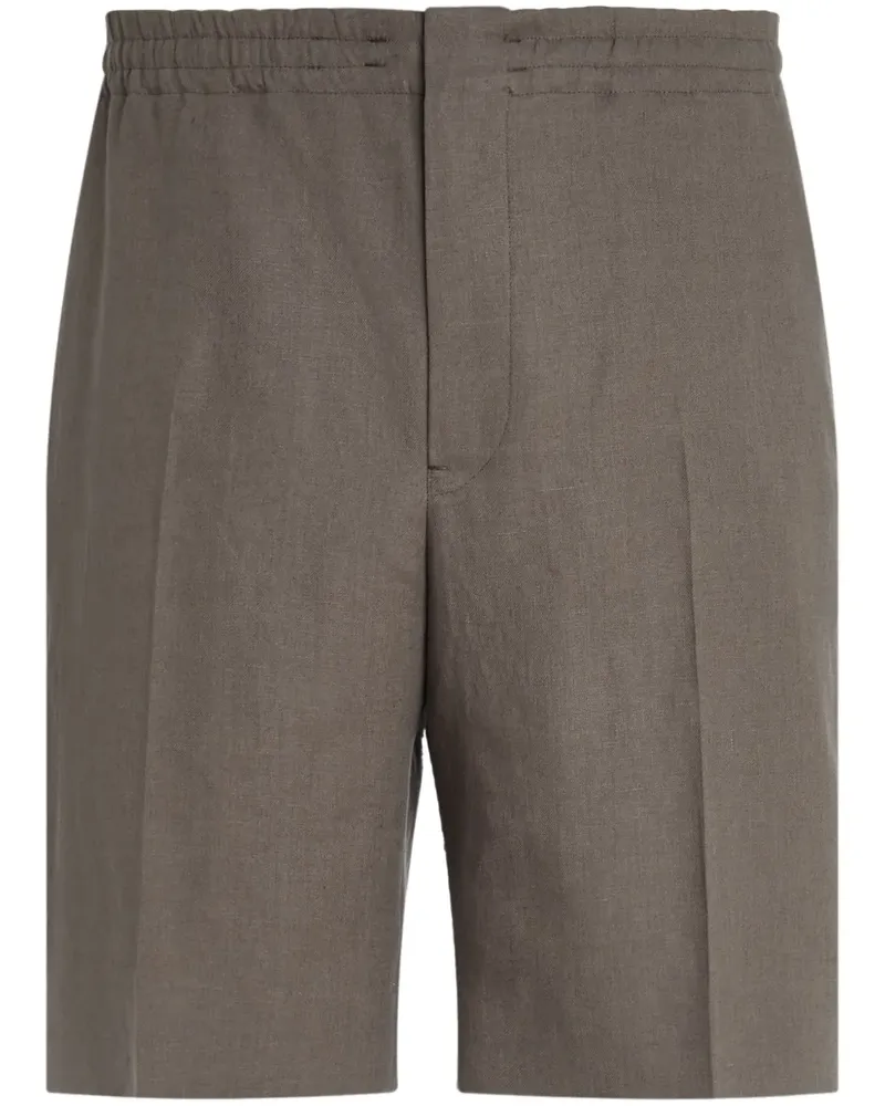 Ermenegildo Zegna Oasi Lino Shorts - Braun Braun