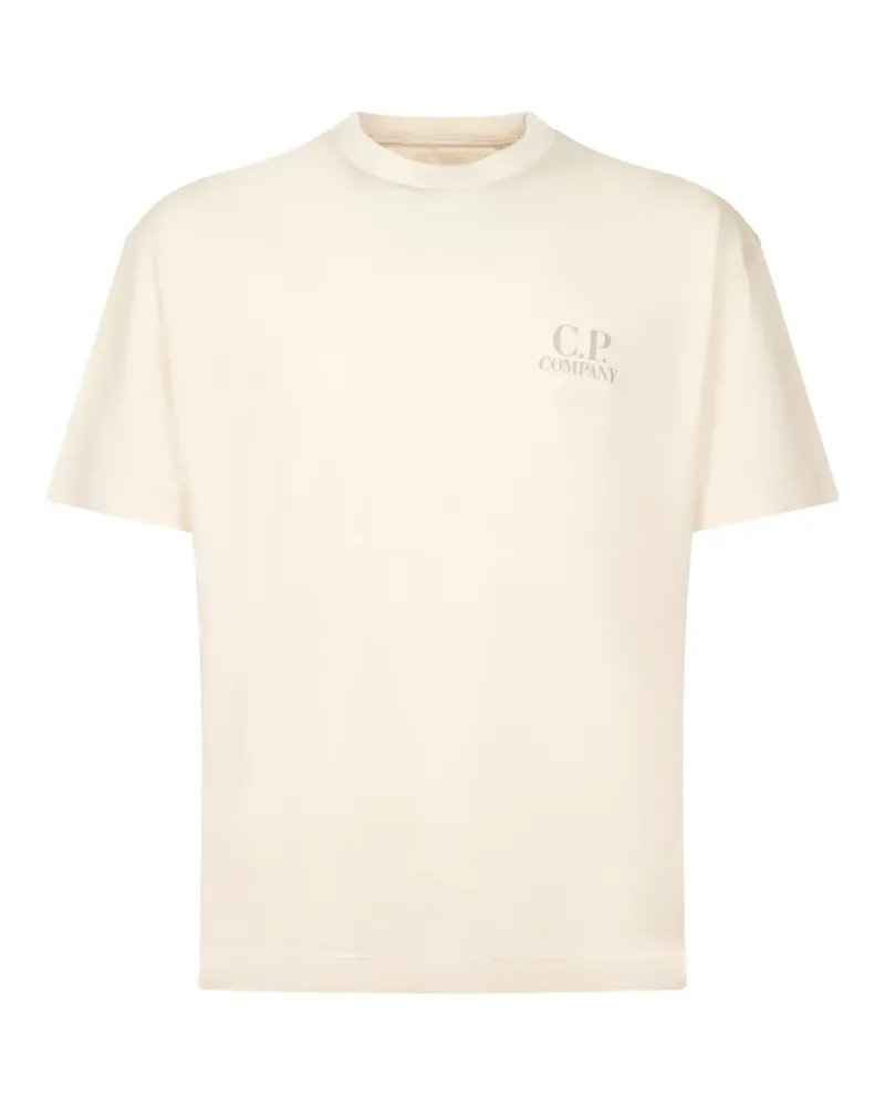 C.P. Company T-Shirt mit Logo - Nude Nude