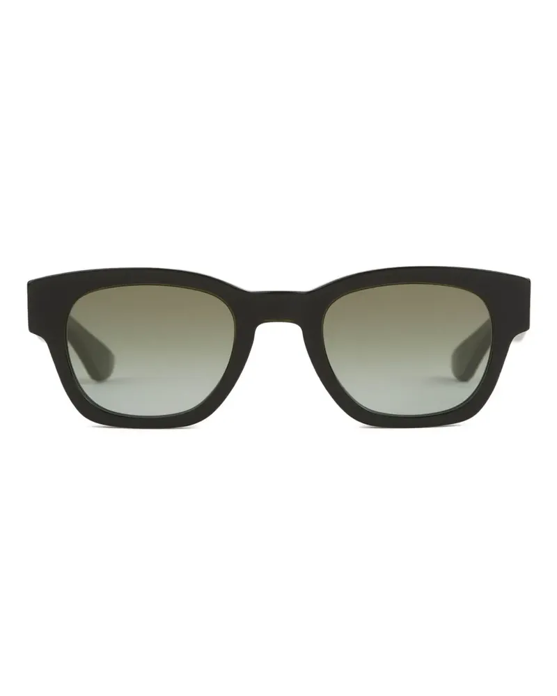 Alexander McQueen rectangle-frame sunglasses - Schwarz Schwarz