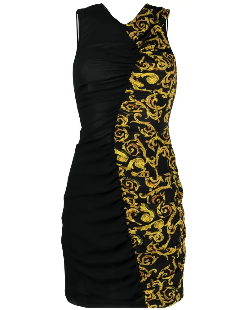 Versace Jeans Minikleid mit Print - Schwarz Schwarz