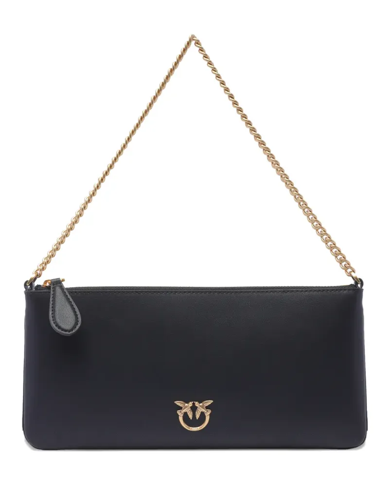 Pinko logo-appliqué shoulder bag - Schwarz Schwarz