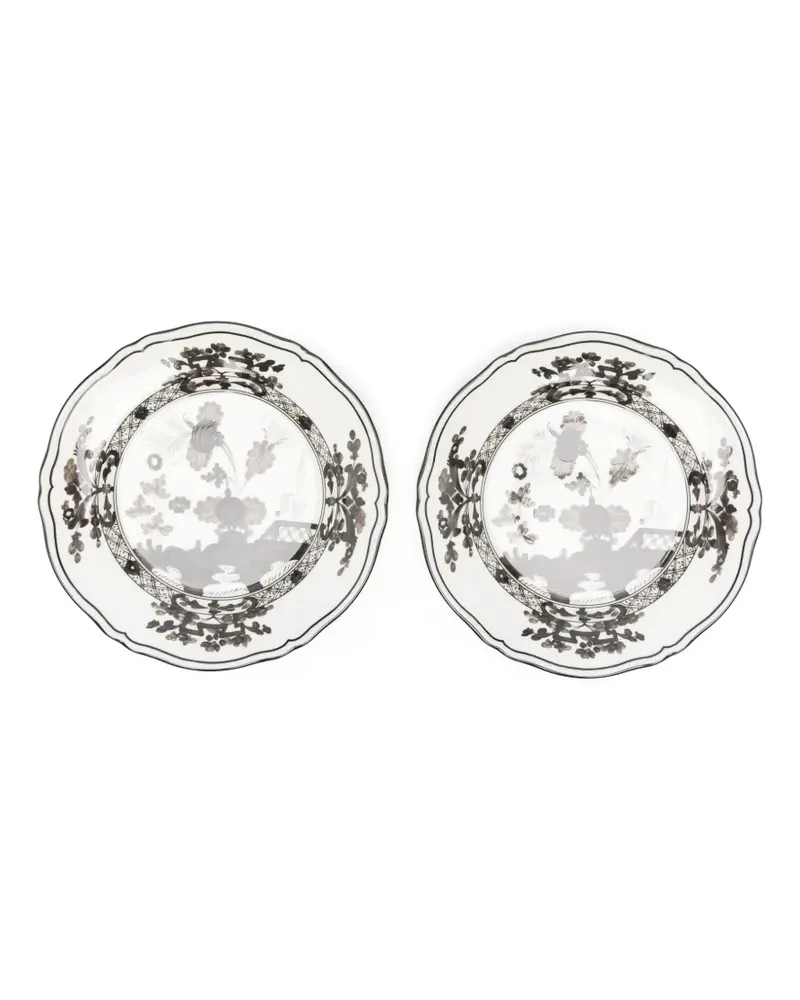 Ginori 1735 Oriente Italiano Dessertteller (2er-Set) - Weiß Weiß