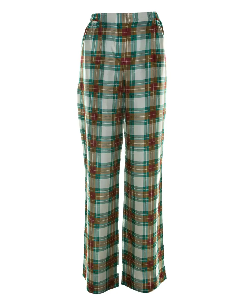 Alberta Ferretti Karierte Hose - Grün Grün
