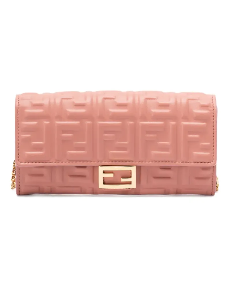 Fendi Gesteppte Mini-Tasche mit FF - Rosa Rosa