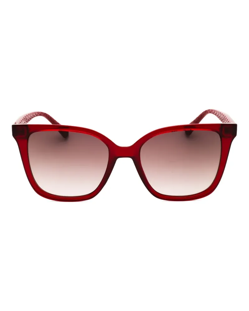 Moschino Sonnenbrille mit eckigem Gestell - Rot Rot