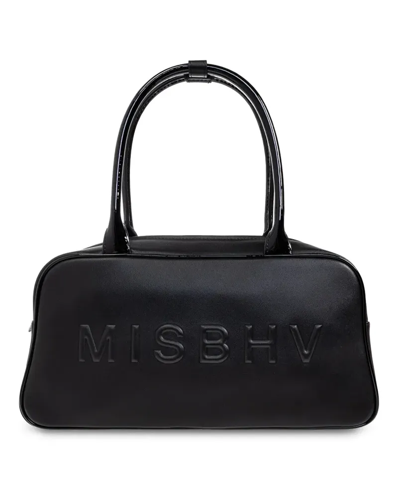 MISBHV Handtasche mit Logo-Prägung - Schwarz Schwarz