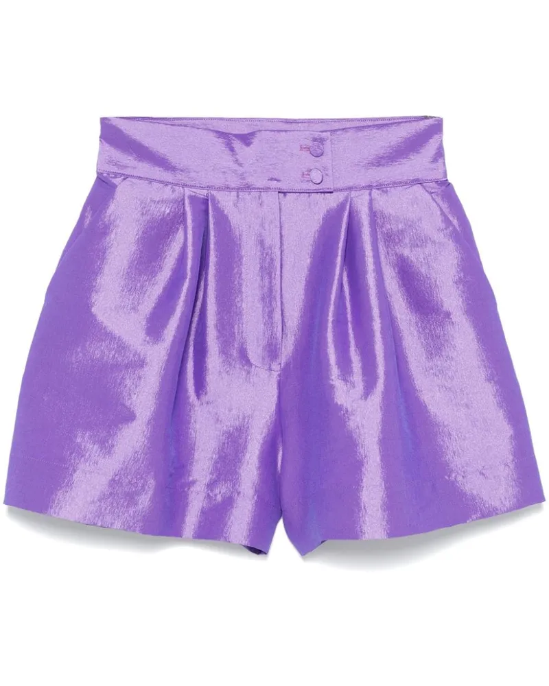 STYLAND Shorts aus Taft - Violett Violett