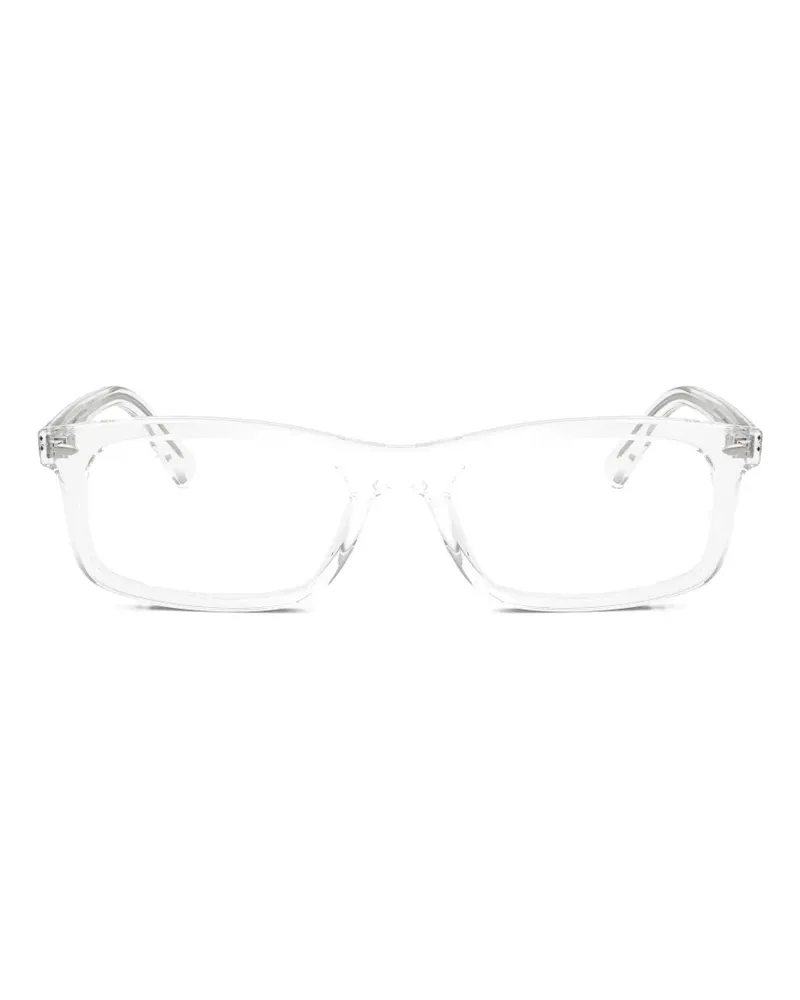 Ray Ban rectangle-frame glasses - Weiß Weiß