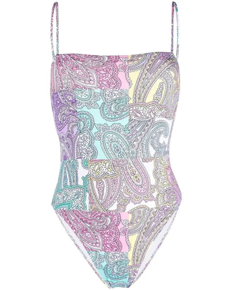MC2 Saint Barth Badeanzug mit Paisleymuster - Rosa Rosa