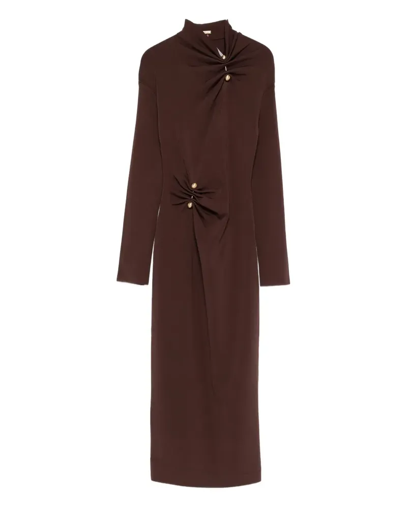 Cult Gaia Drapiertes Midikleid - Braun Braun